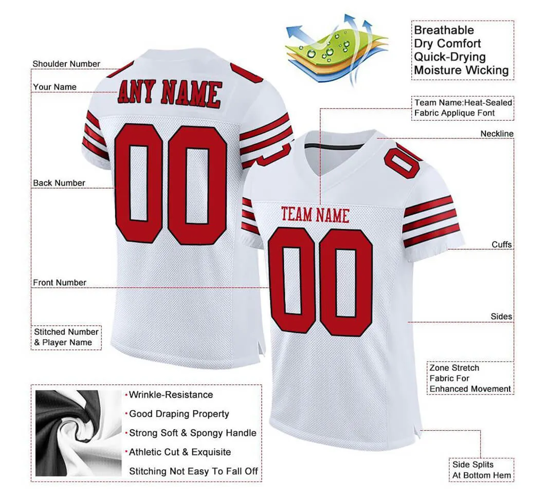 New Design Practice Shirt Custom Made Mesh Clothing Full Sublimation Printing American Football Jerseys