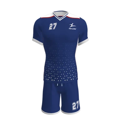Healong Vestuário Sublimação Impressão Atacado Camisa de Futebol Masculina Personalizada Camisa de Futebol Uniformes de Futebol
