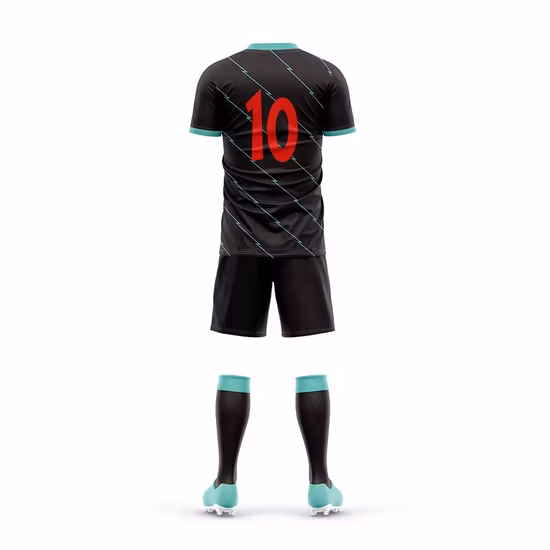 Camisa de futebol personalizada de secagem rápida para time escolar de futebol