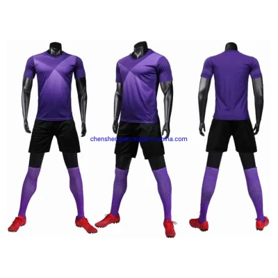 Impressões personalizadas Uniformes de times de futebol Camisas esportivas Designs de camisas de futebol
