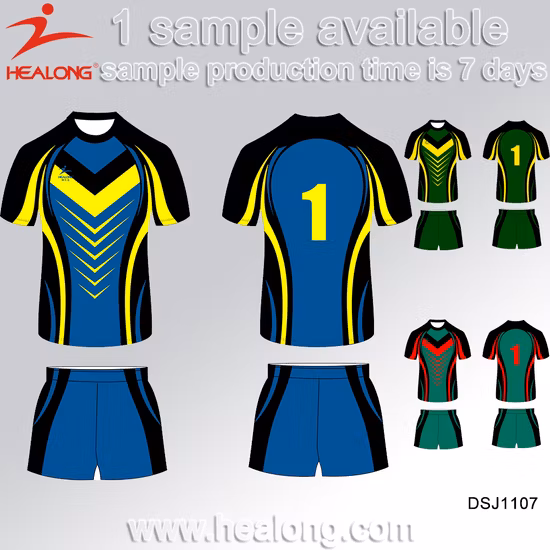 Mockup totalmente sublimado de poliéster Healong Design de camisa de rugby