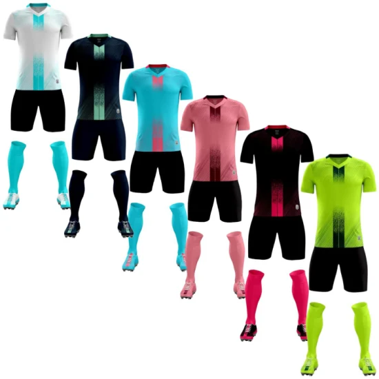 Atacado Roupas Personalizadas Clube Time Masculino Agasalho Camisa de Secagem Rápida Uniforme Kit Camisa de Futebol Roupa de Futebol para Esportes