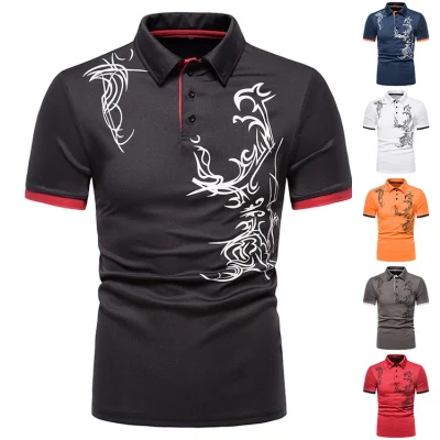 Preço direto da fábrica de algodão simples fitness esportes camiseta polo masculina fina