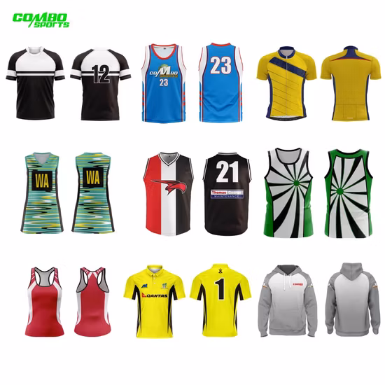 Moletom personalizado por atacado com capuz sublimação polo ciclismo rúgbi beisebol basquete camisa de futebol